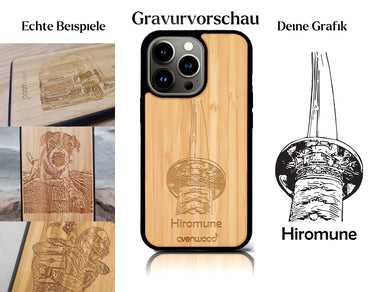 INDIVIDUELL iPhone 14 Pro Bambus-Kunststoff